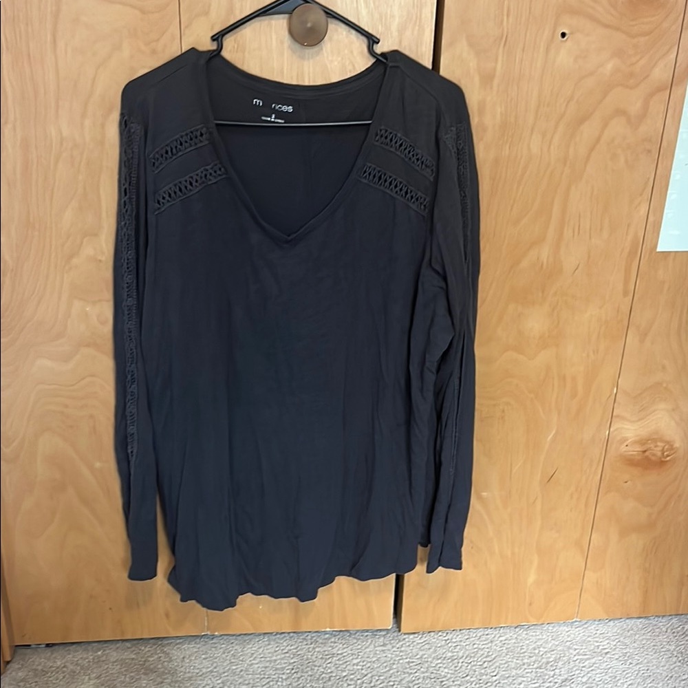 MIKOH Black Long Sleeve Top